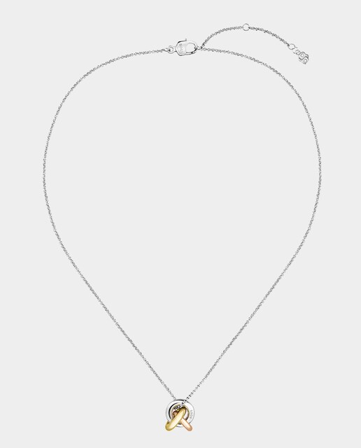 Imagen 0 de Collar Harmonie de acero inoxidable pavonado en oro amarillo y rosado