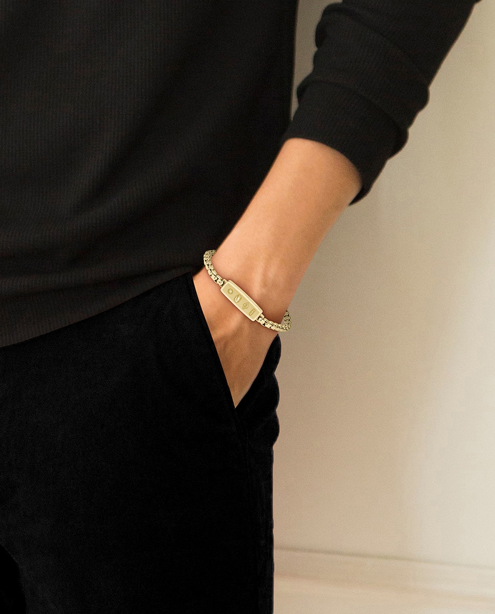 Pulsera District de acero - Lacoste - Dorado Dorado-4