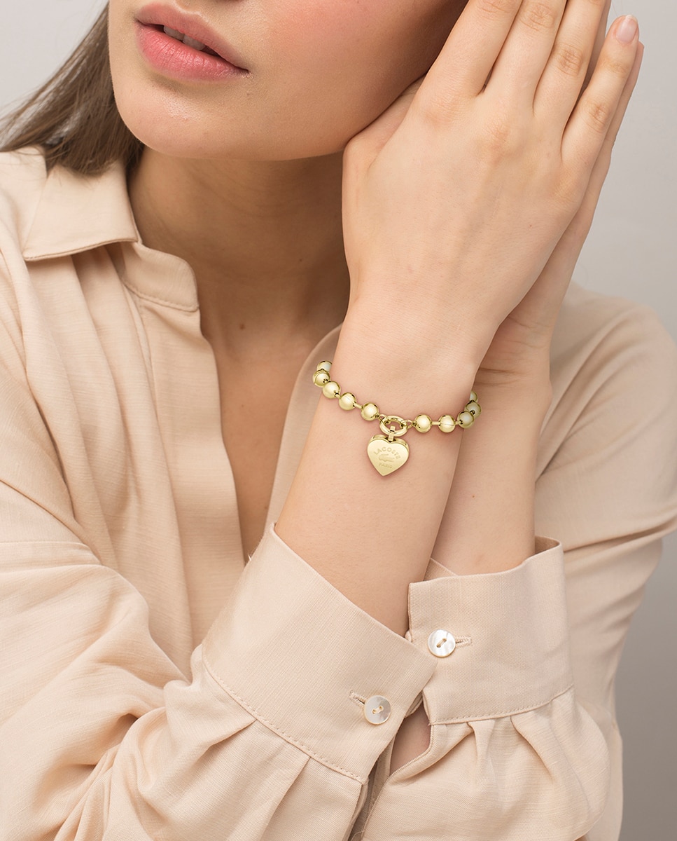 Pulsera Love My Croc de acero - Lacoste - Dorado Dorado-4