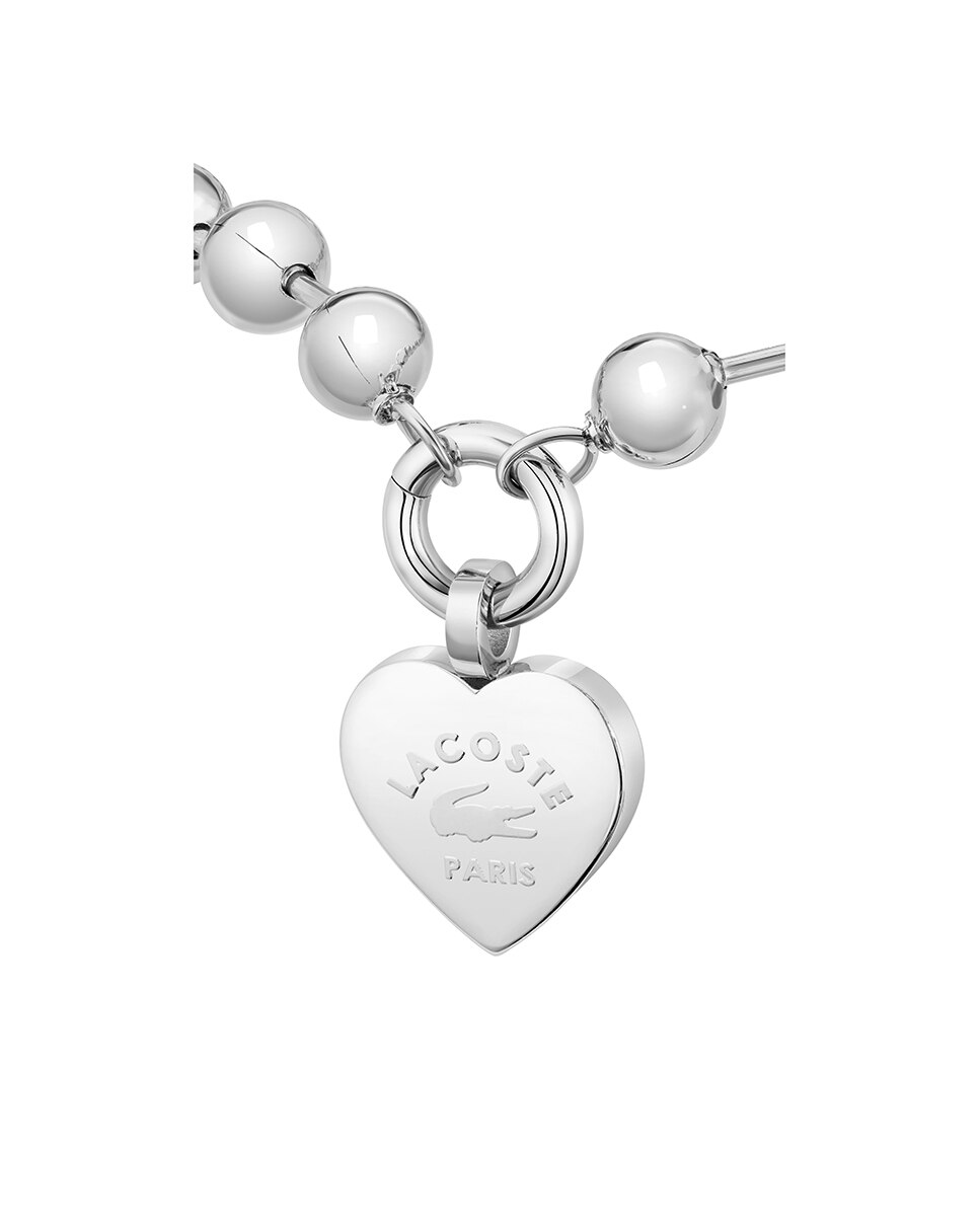 Pulsera Love My Croc de acero - Lacoste - Plateado Plateado-2