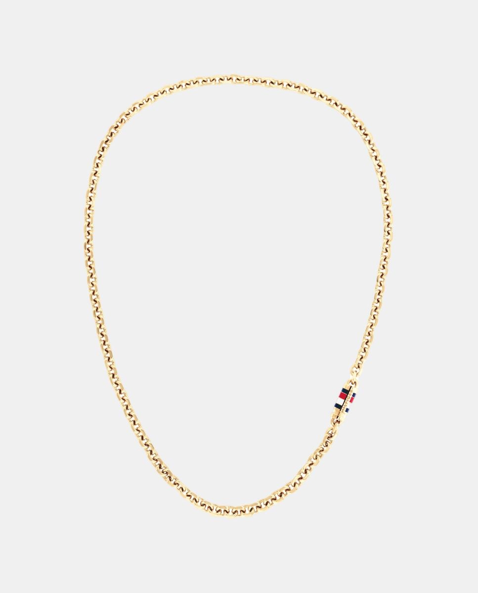 Colar Aço Malha Dourado 1