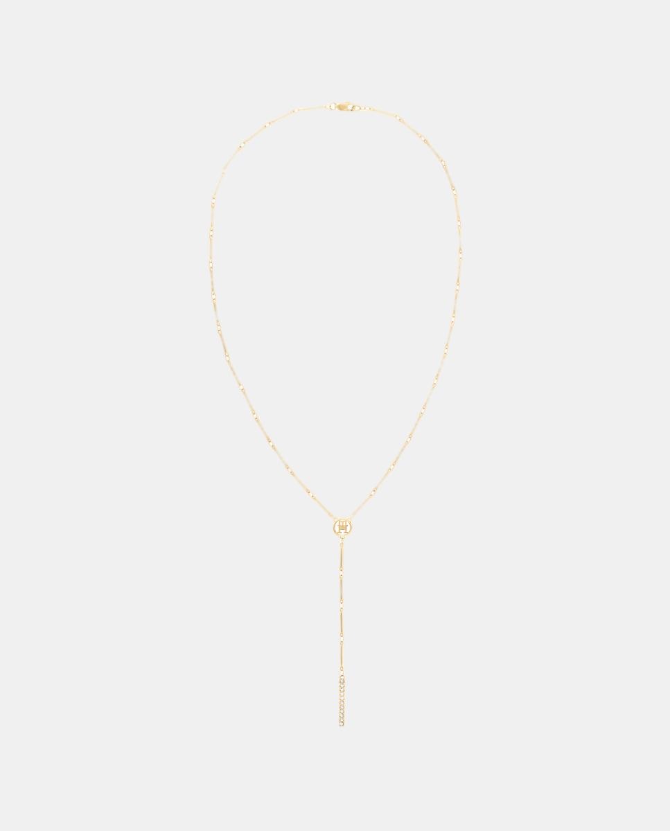 Colar Aço IP Dourado Pingente 1