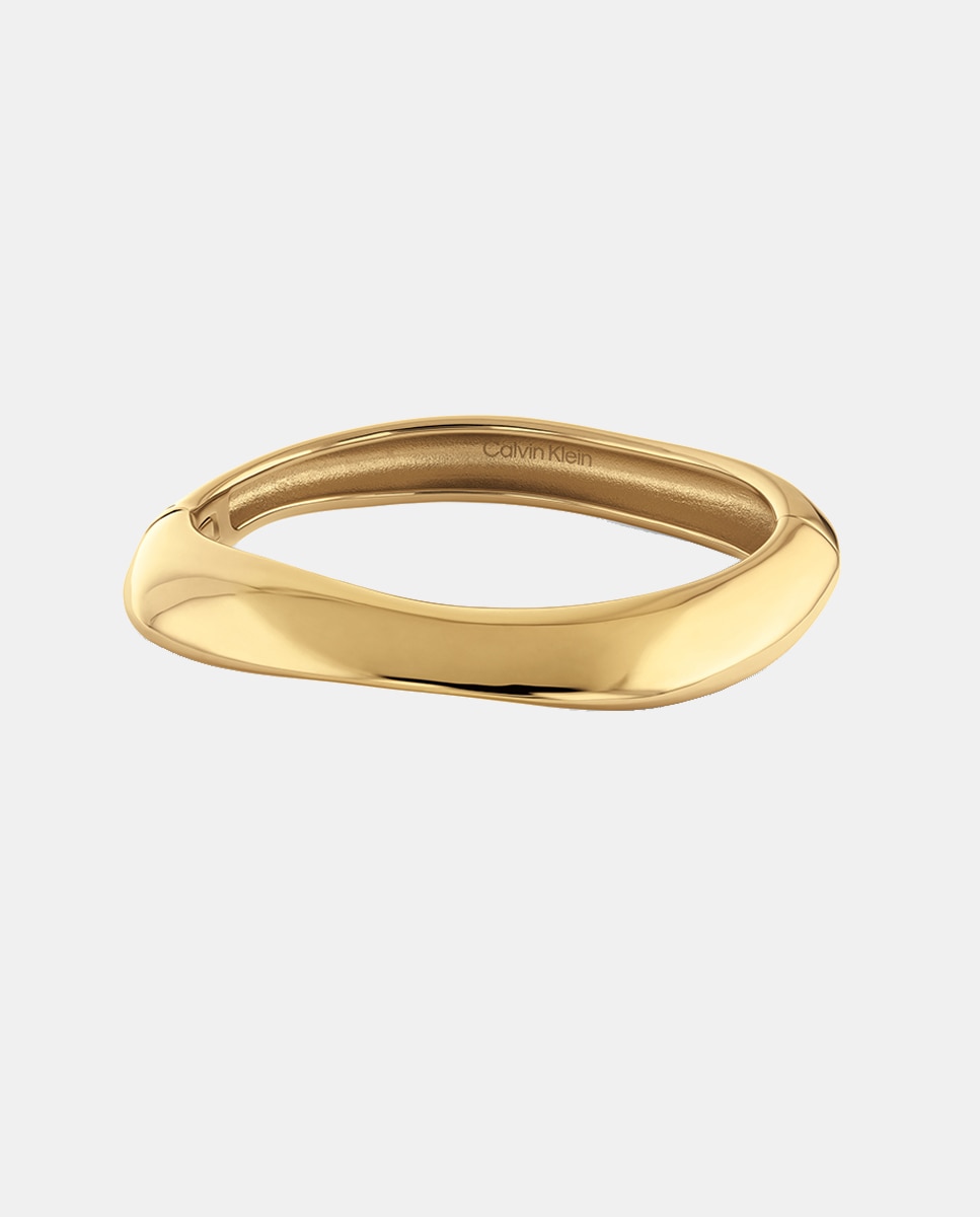 Pulseira Sculpted de Aço - Dourado Dourado-1