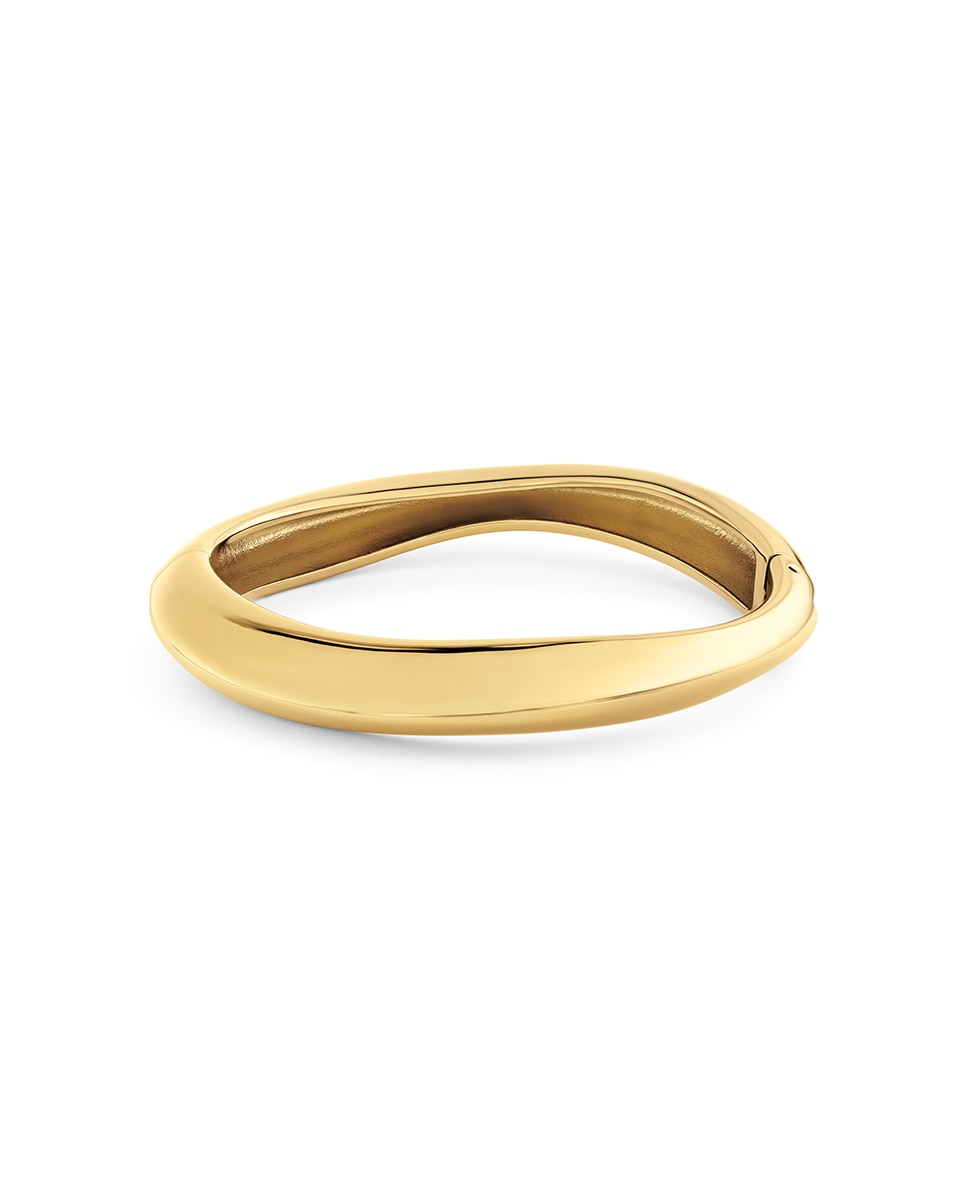 Pulseira Sculpted de Aço - Dourado Dourado-2