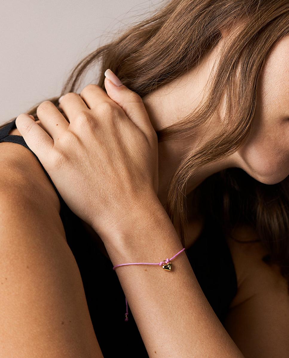 Pulseiras Sutton com cordão rosa Rosa-3