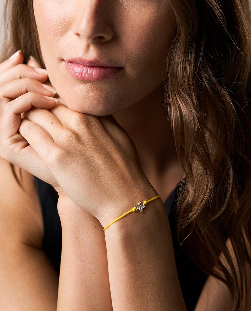 Pulseiras Sutton com cordão amarelo Amarelo-3