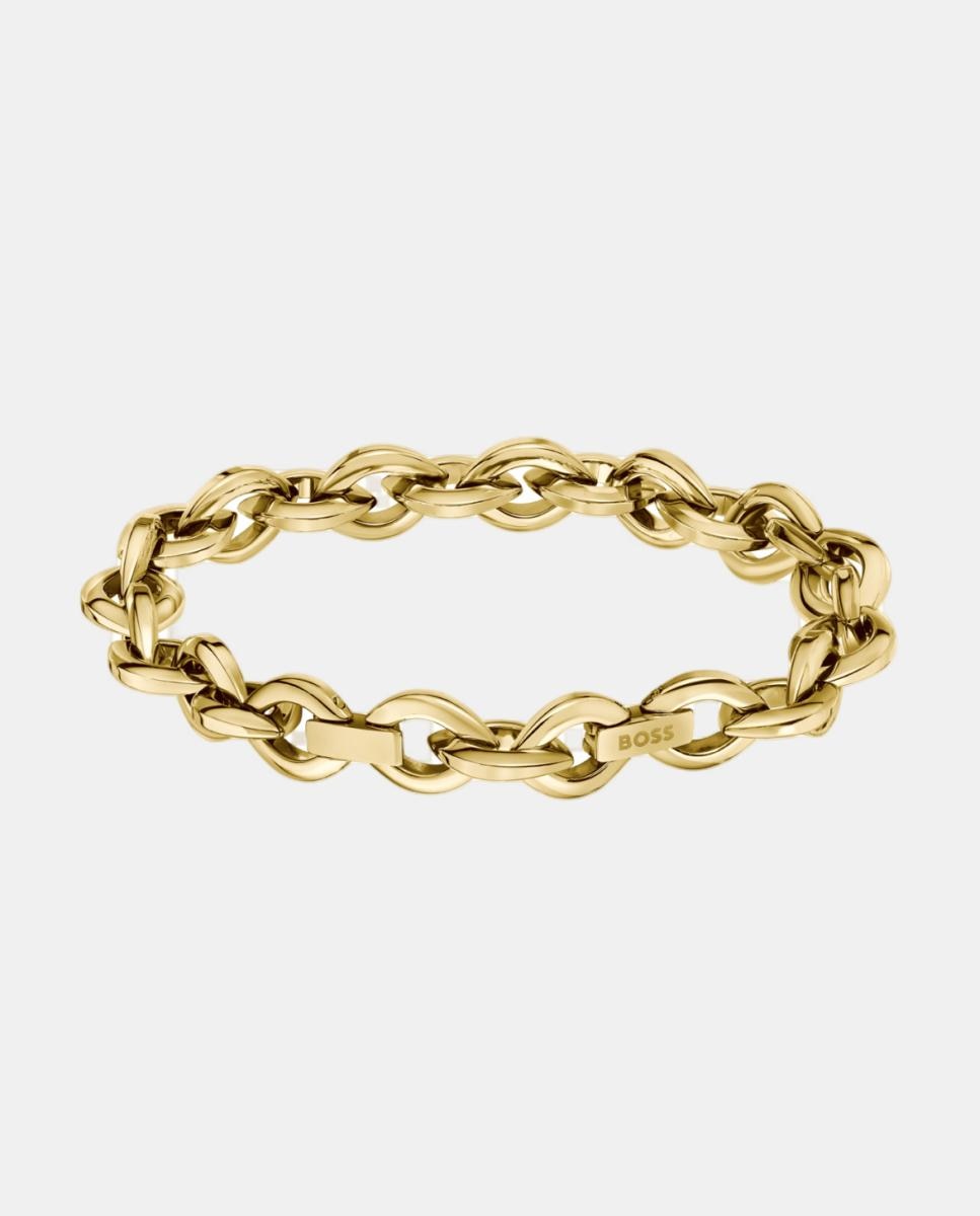 Imagen 0 de Pulsera Fiora de acero dorado Dorado