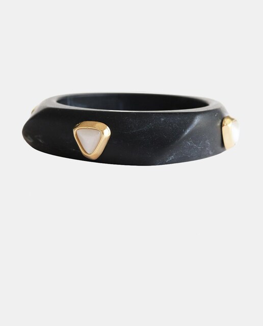 PULSERA MARMOL SAIRA NEGRA