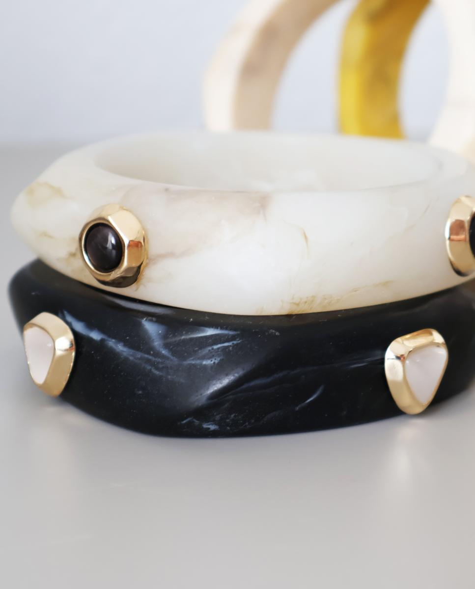 Imagen 3 de PULSERA MARMOL SAIRA NEGRA - ÉMOLO - Negro Negro