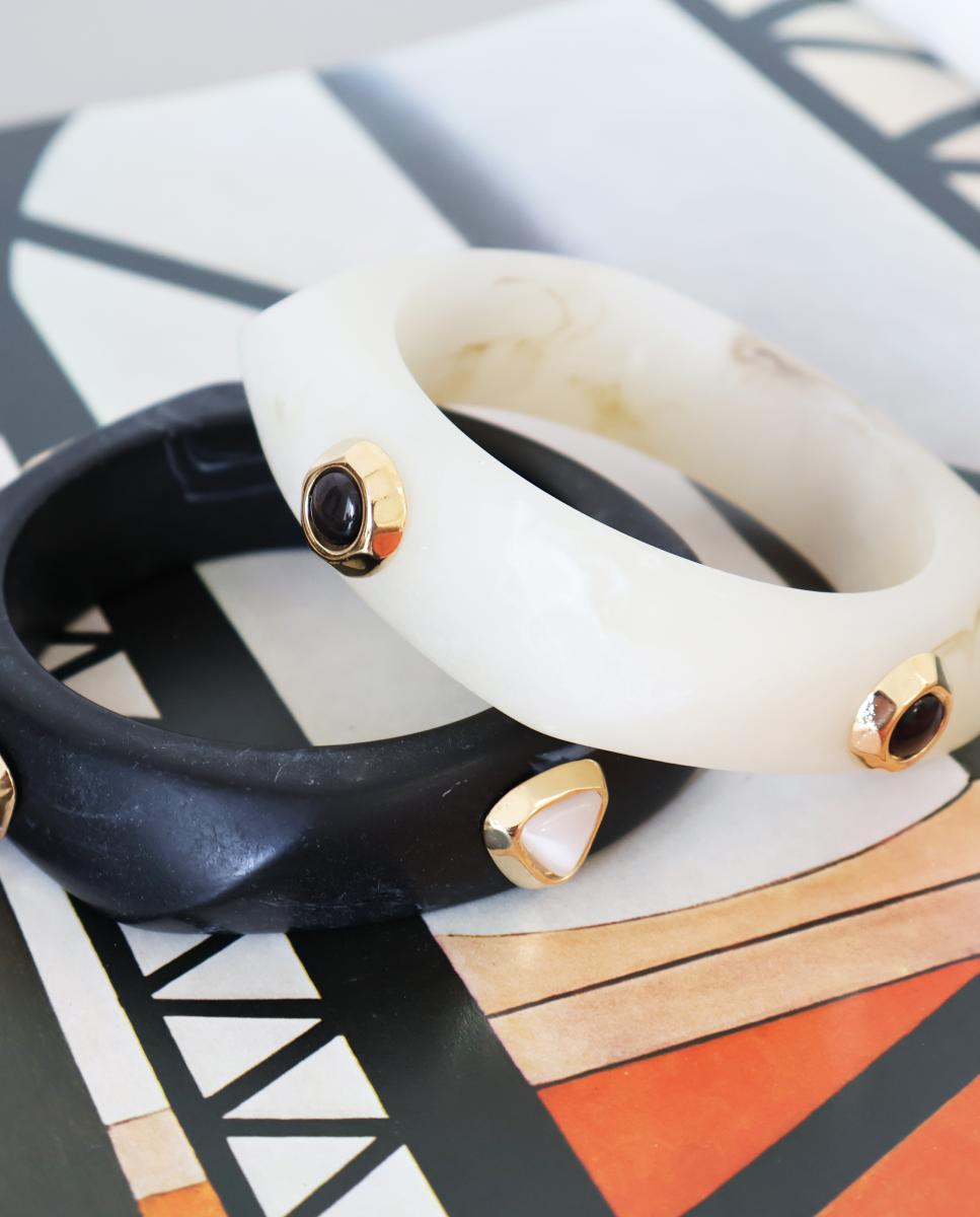 Imagen 6 de PULSERA MARMOL SAIRA NEGRA - ÉMOLO - Negro Negro