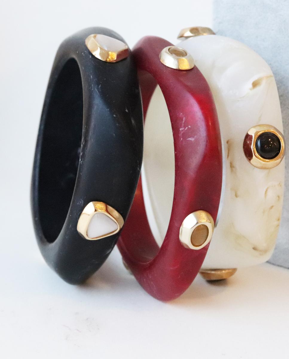 Imagen 7 de PULSERA MARMOL SAIRA NEGRA - ÉMOLO - Negro Negro