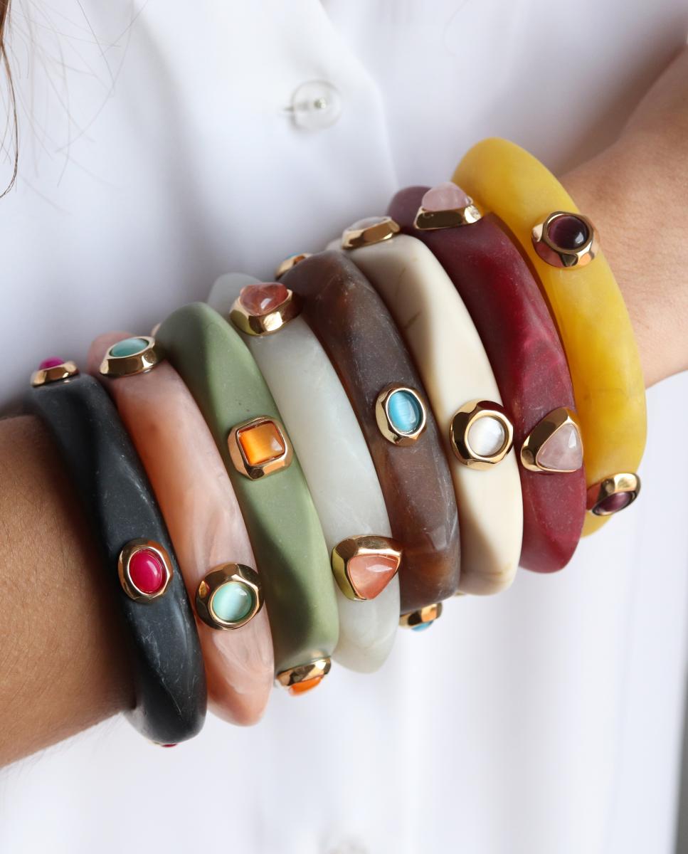 Imagen 4 de PULSERA MARMOL SAIRA BURDEOS SUM - ÉMOLO - Burdeos Burdeos