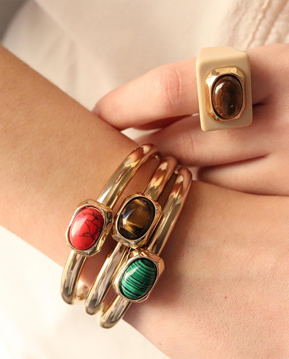 Imagen 6 de BRAZALETE EVENT OVXL OJO DE TIGRE - ÉMOLO - Marrón Marrón