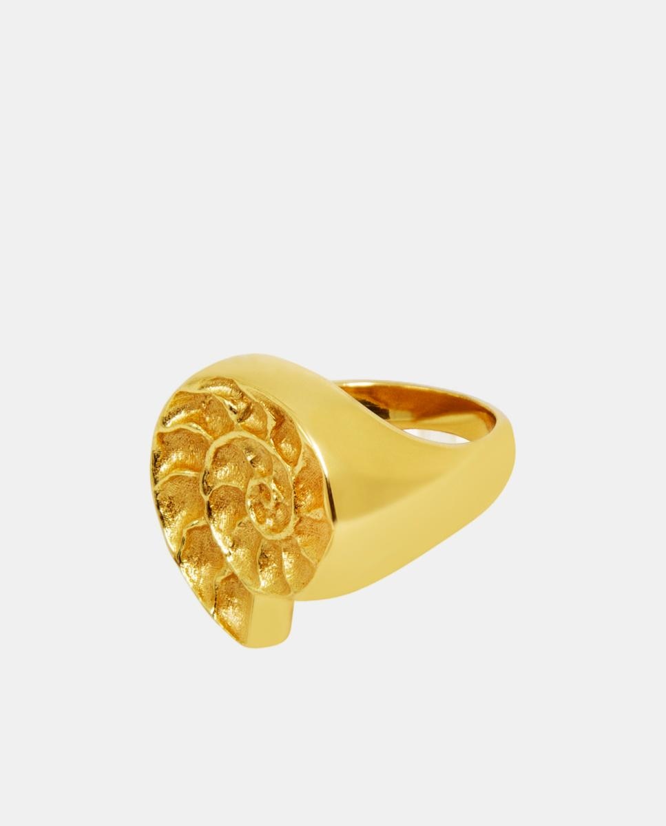 Imagen 0 de Anillo Isola sello Caracola dorado Dorado