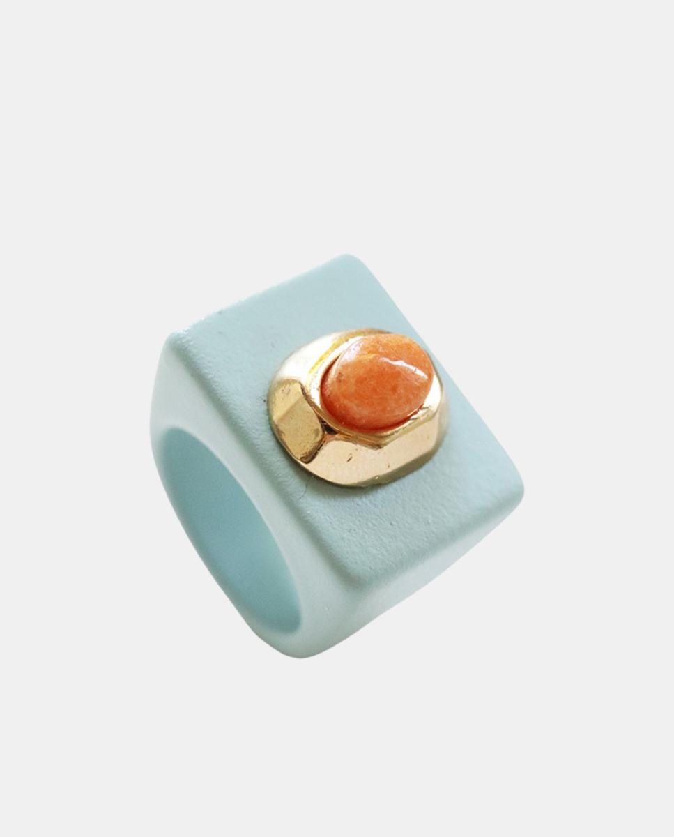 ÉMOLO - Anillo de fibra de vidrio azul.