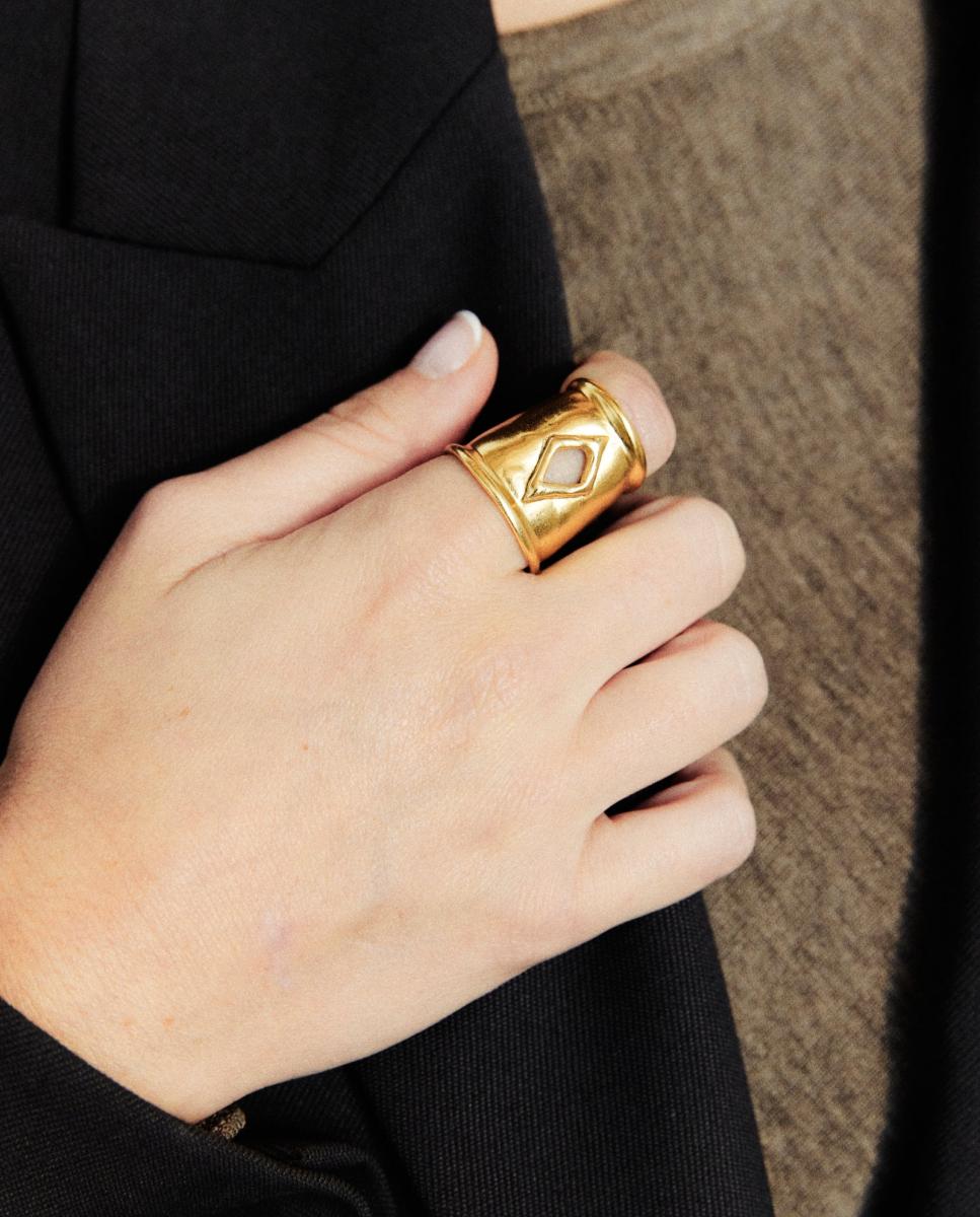 Anillo umbral - SACH Atelier - Dorado Dorado-3