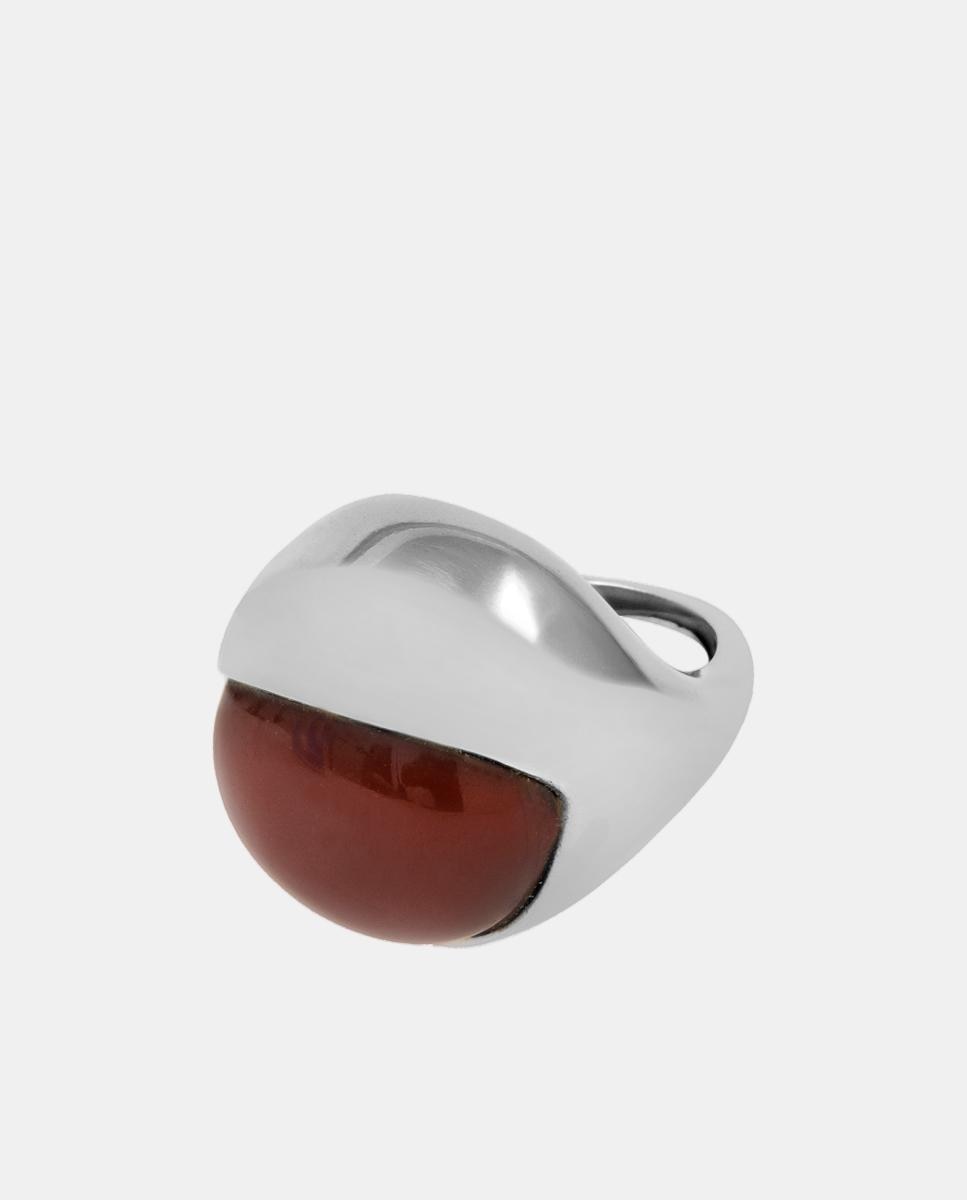 Imagen 0 de Anillo plateado marrón Marrón