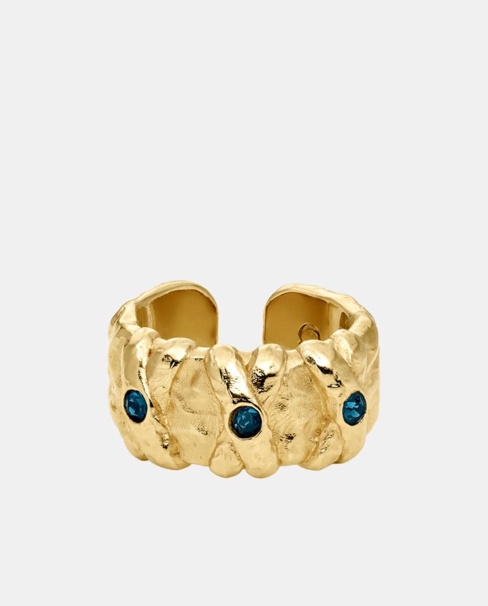 Imagen 0 de Anillos  Encuentro dorado y cristal checo Dorado