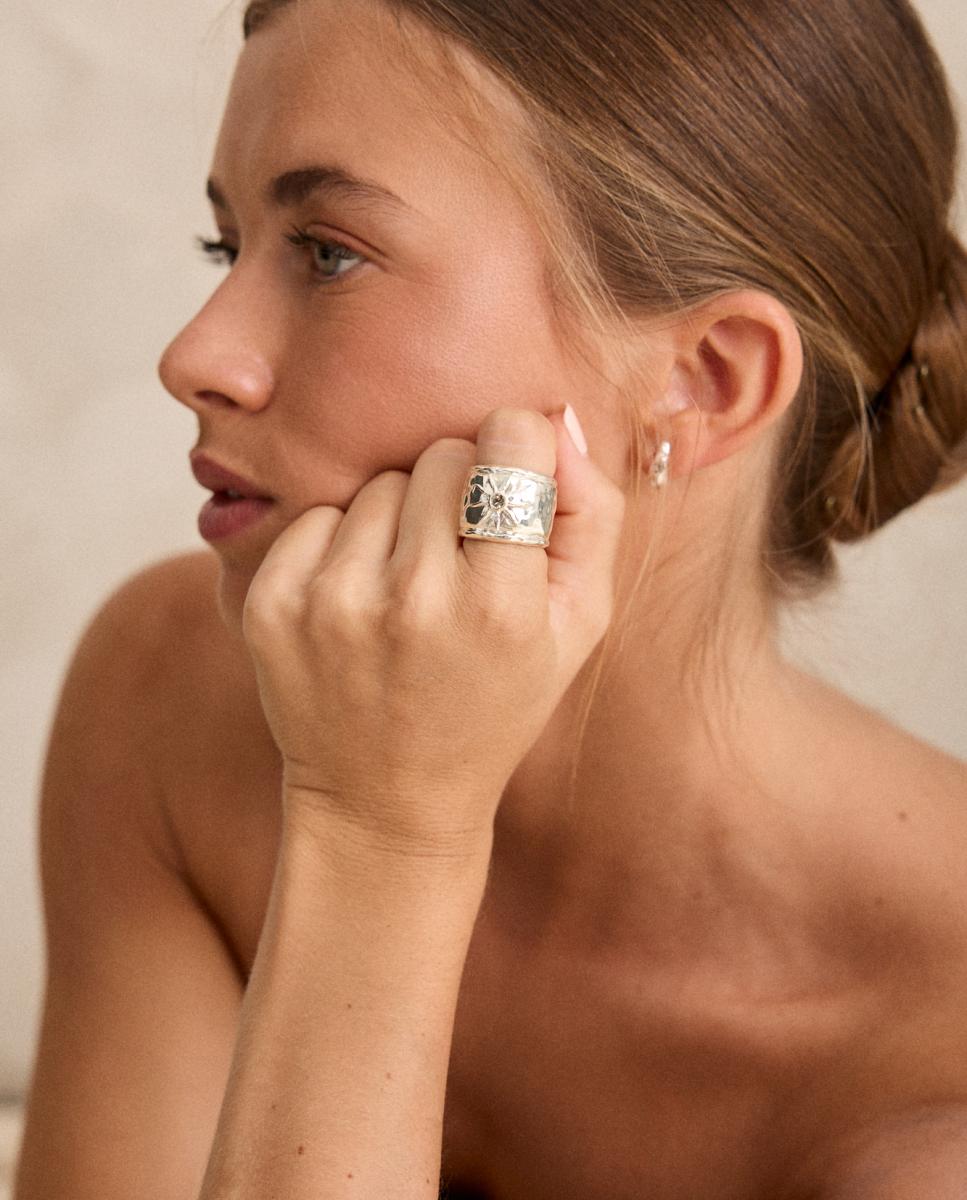 Imagen 3 de Anillos Marea de Argent con cristal checo - Dosprimeras - Dorado Dorado