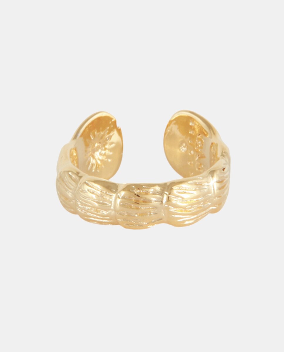 Imagen 0 de Anillo Liane dorado martillado Oro