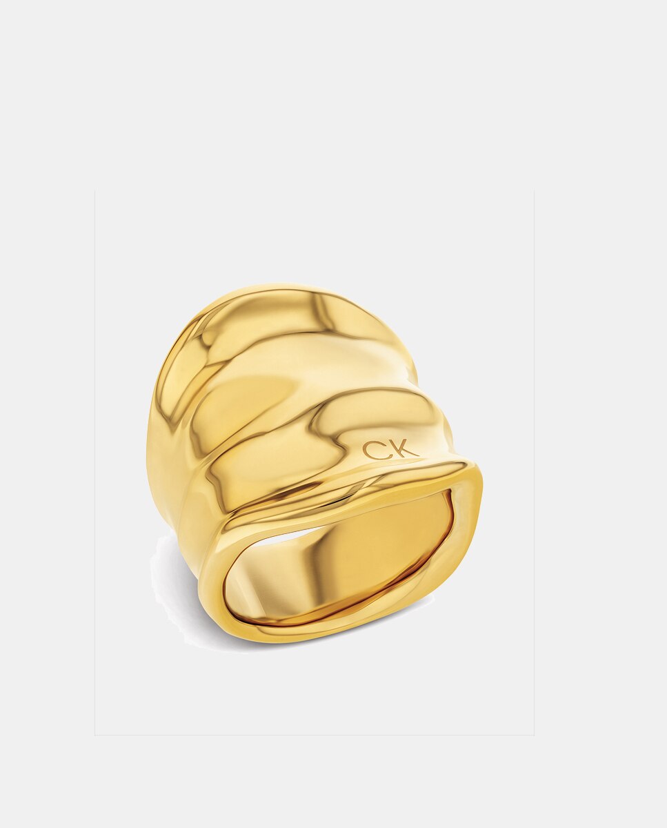 Imagen 0 de Anillo Elemental de acero dorado Oro