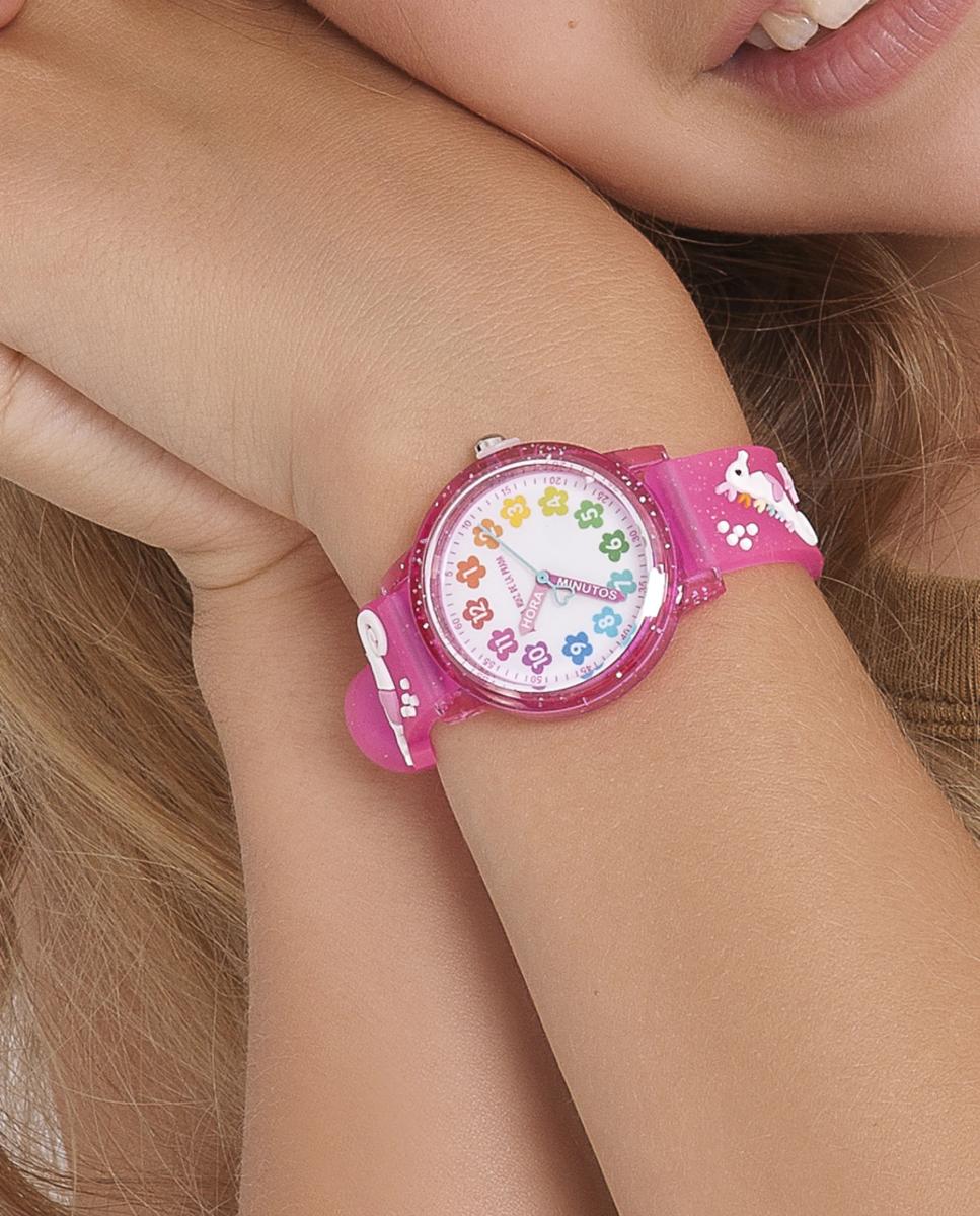 Imagen 2 de Reloj de niña Gummy Caballito de Mar fucsia - Agatha Ruiz de la Prada - Multicolor Multicolor