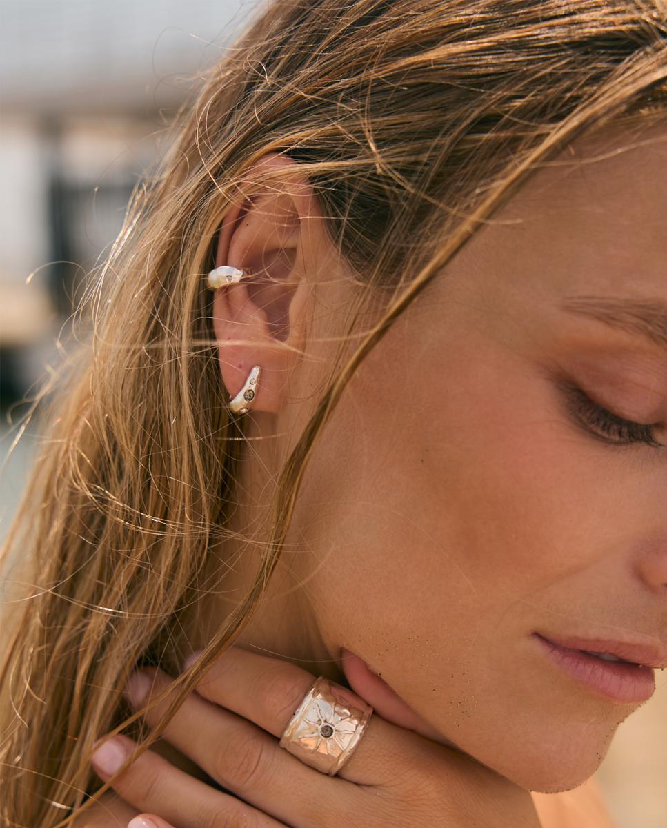 Sets Earcuff Isla Grosa con cristal checo - Dosprimeras - Dorado Dorado-3