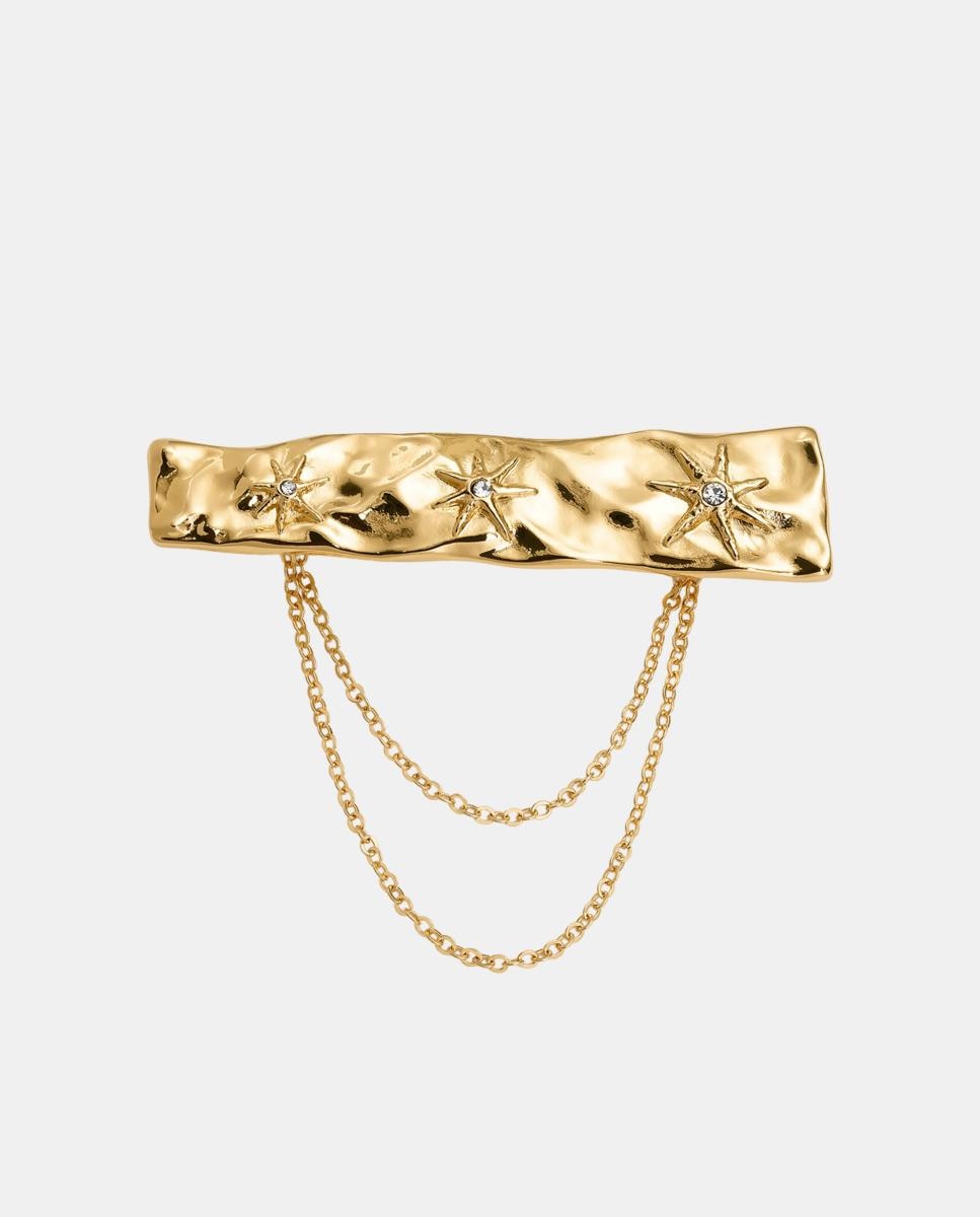 Imagen 0 de Broche Cosmos dorado con cristal checo Dorado
