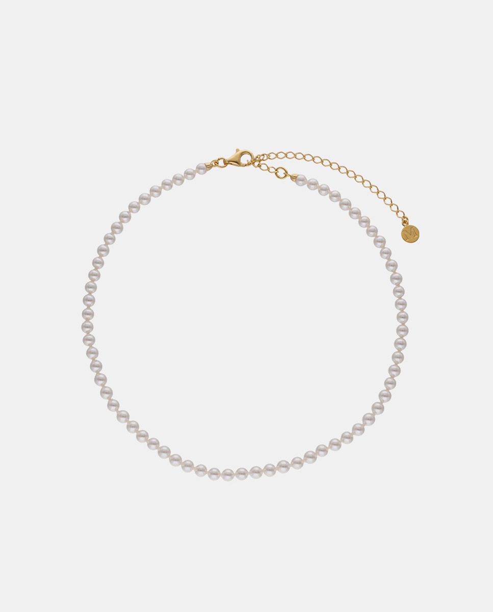 Colar Ballet de Prata e Pérolas Branco-1