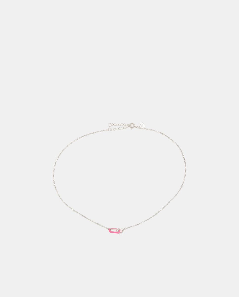 Imagen 0 de Colgante Corazón bicolor rosa Rosa