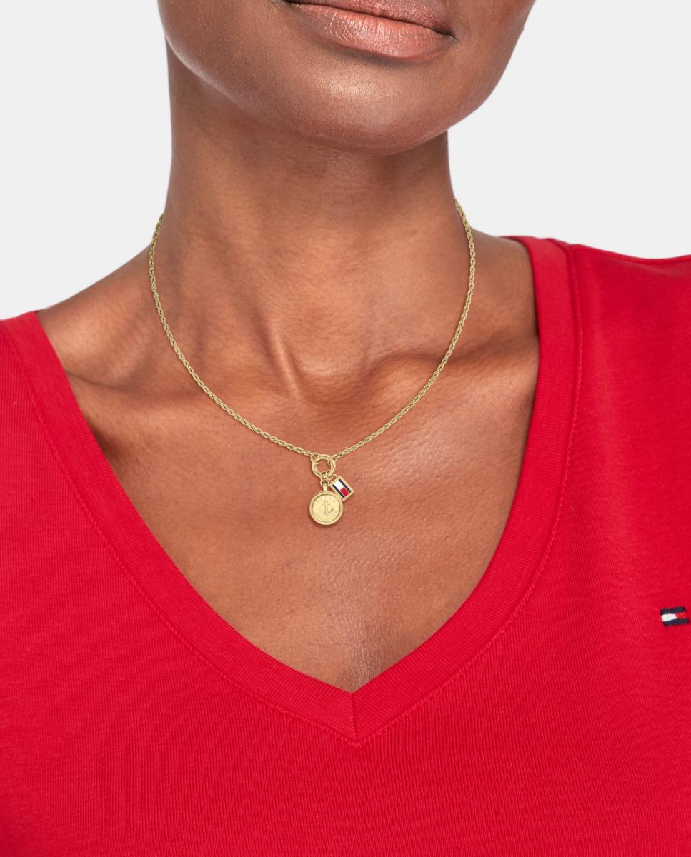Collar Nautical Charms de acero - Tommy Hilfiger - Dorado Dorado-2
