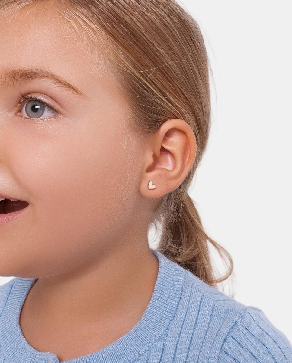 Imagen 2 de Pendientes de niña Ágatha Ruiz de la New Bebé de plata Corazón - Agatha Ruiz de la Prada - Rosa Rosa