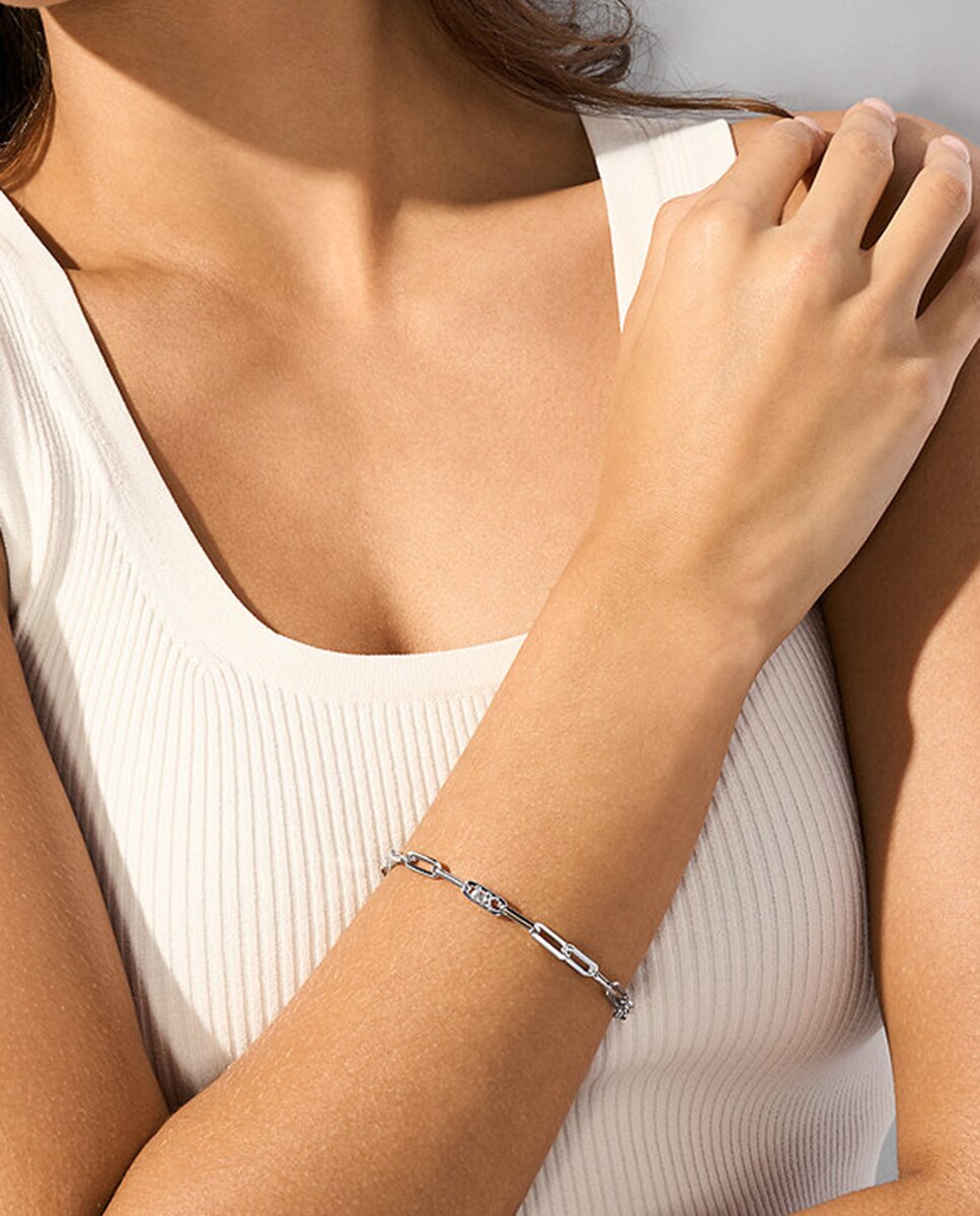 Pulseira Astor Link de Prata Prata-4