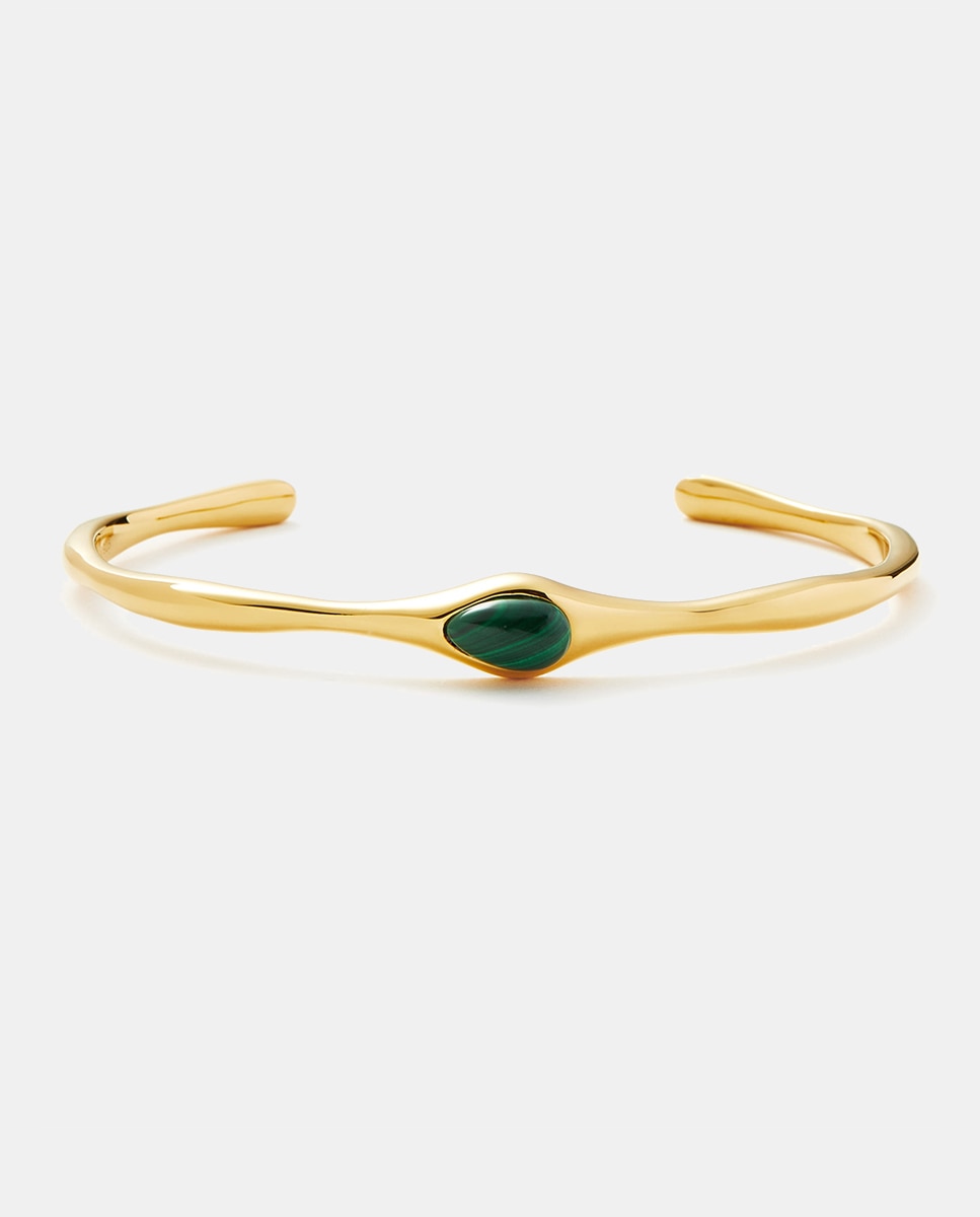 Imagen 0 de Pulsera Core dorada con malaquita Verde