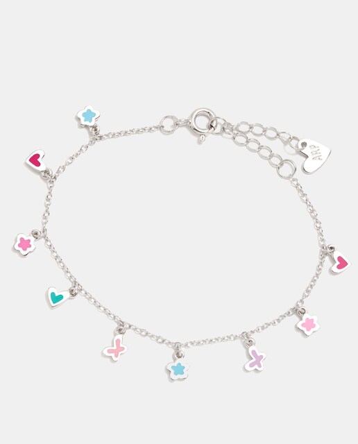 Imagen 0 de Pulsera de niña Minis de plata y esmalte