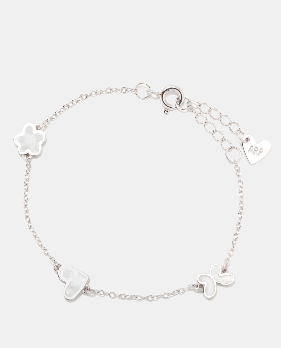 Imagen 0 de Pulsera Nácar de plata Blanco