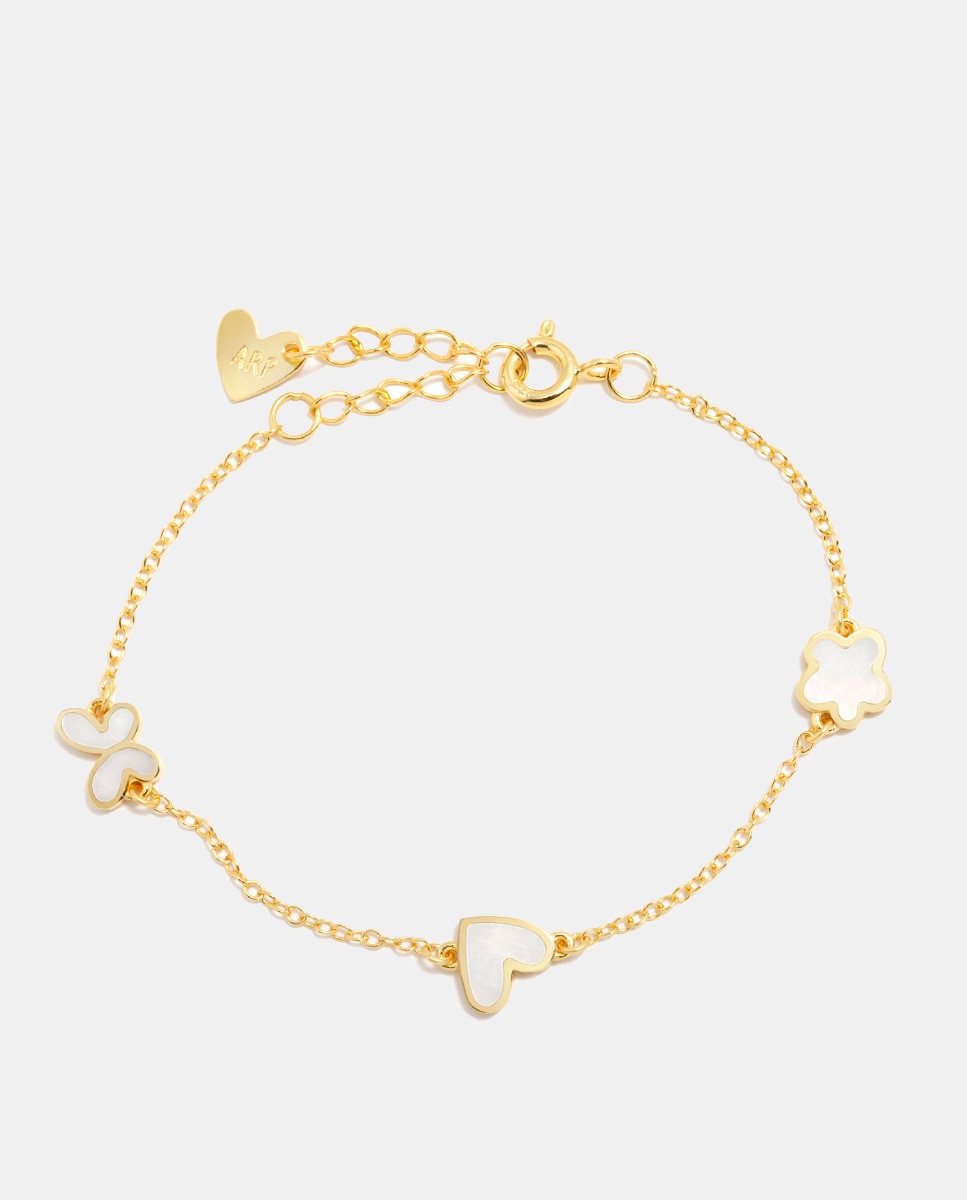 Imagen 0 de Pulsera Nácar de plata Blanco