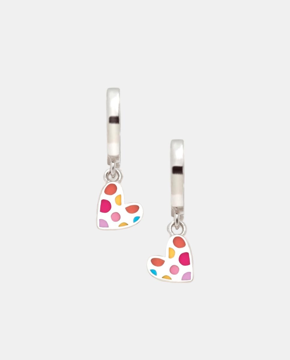 Imagen 0 de Pendientes de aro Diversiones Corazón topos Multicolor