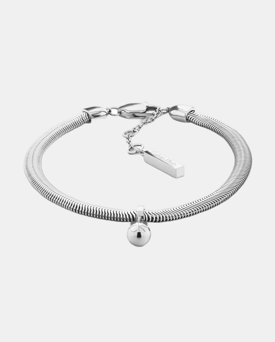 Imagen 0 de Pulsera Layered de acero y colgante Plateado