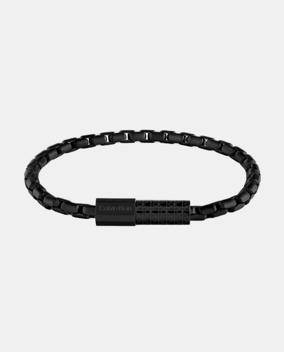Pulsera de hombre Contoured Barrel de acero - Calvin Klein - Negro Negro-1
