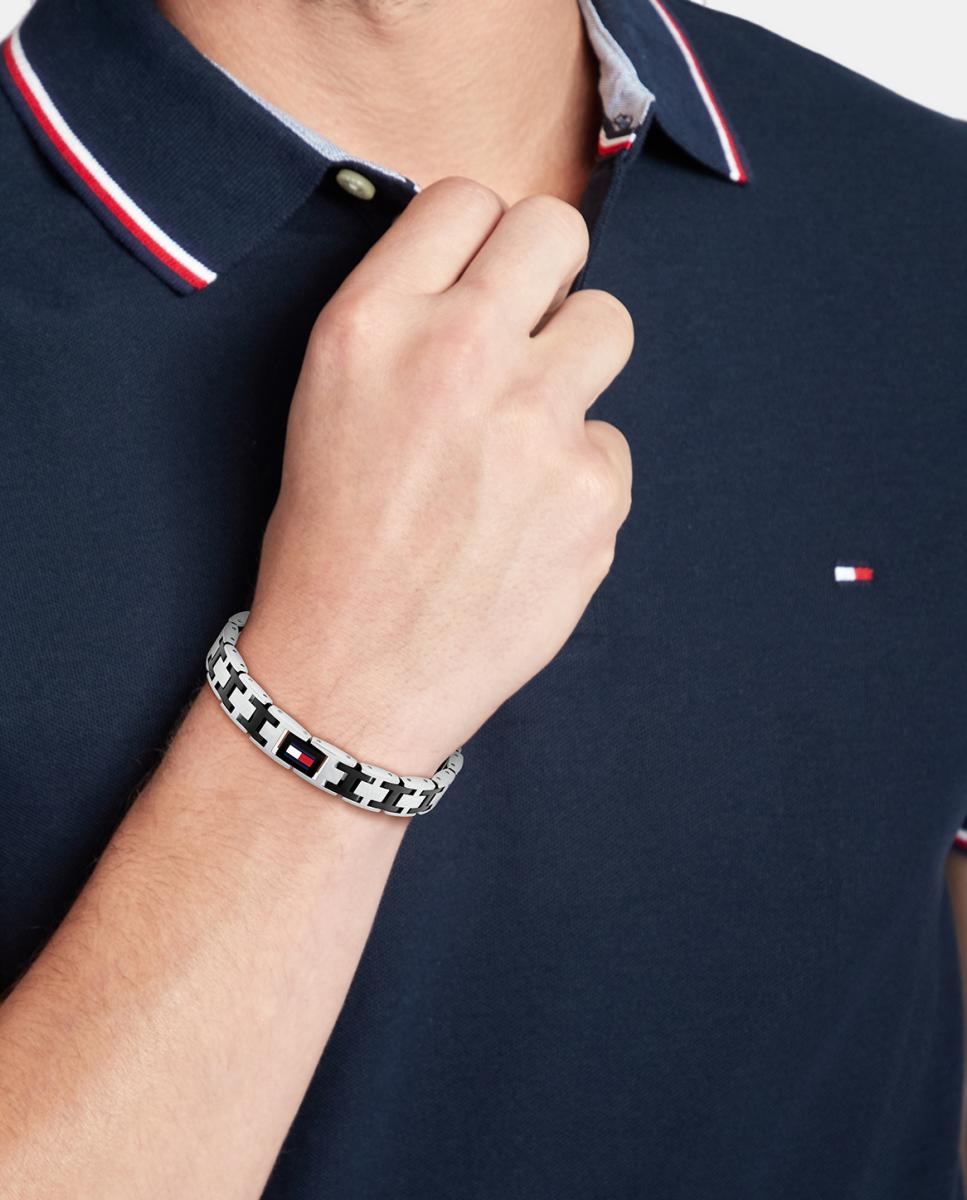 Pulsera de hombre H-Link de acero - Tommy Hilfiger - Negro Negro-2