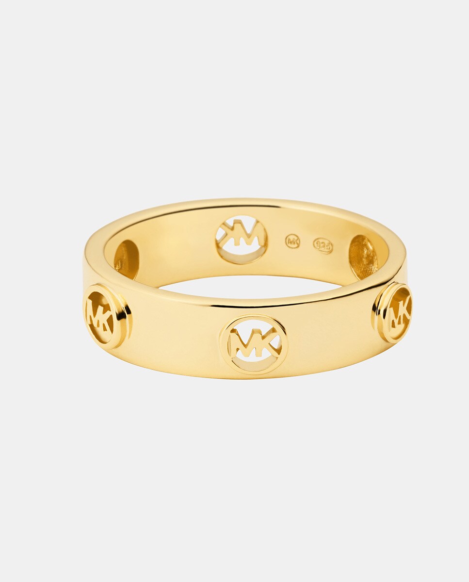 Anel Premium de Prata - Dourado Ouro-3