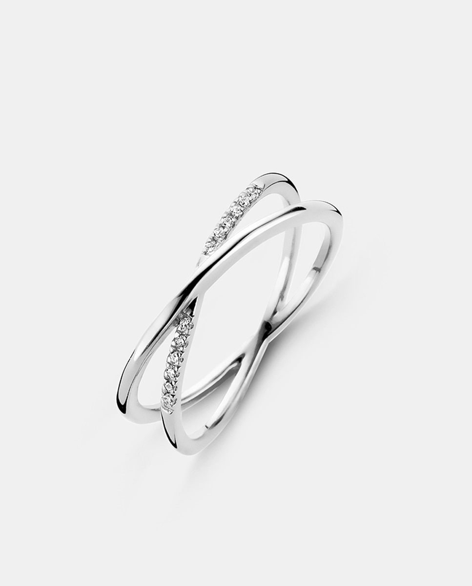 DPT Antwerp - Anillo Endless de plata y diamante.