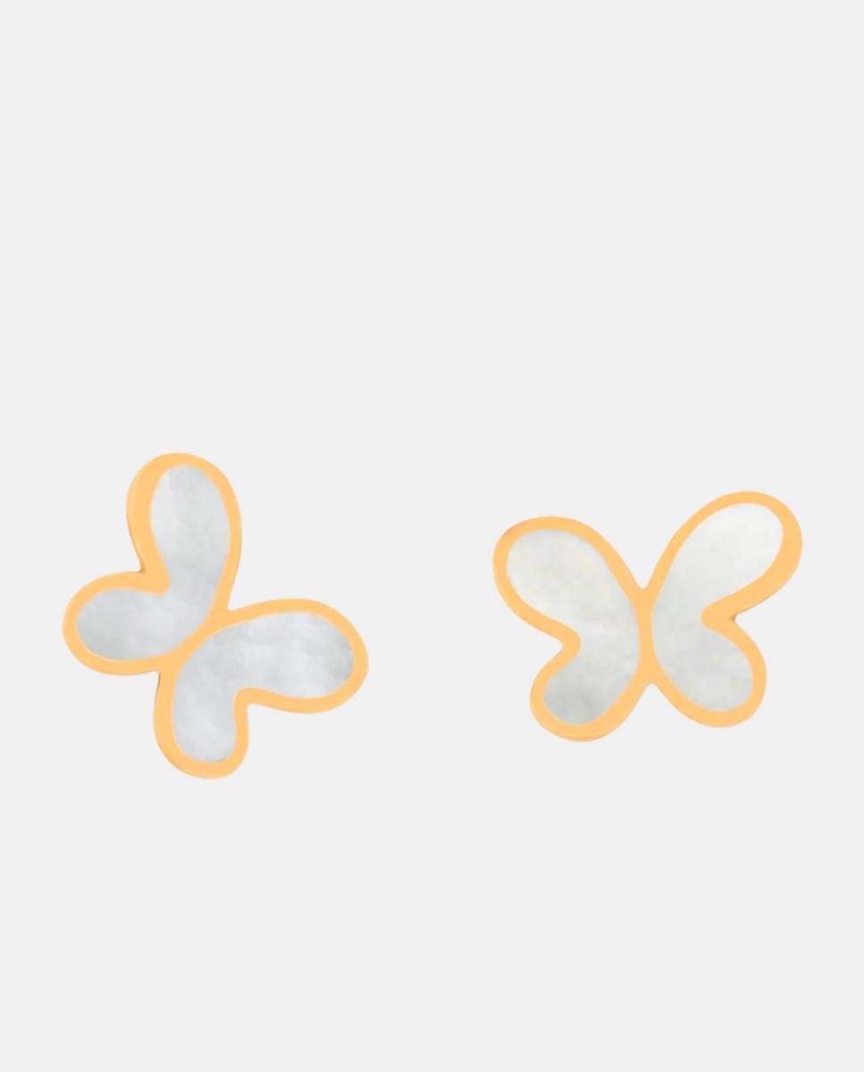 Imagen 1 de Pendientes Mariposa de plata y madreperla - Agatha Ruiz de la Prada - Blanco Blanco