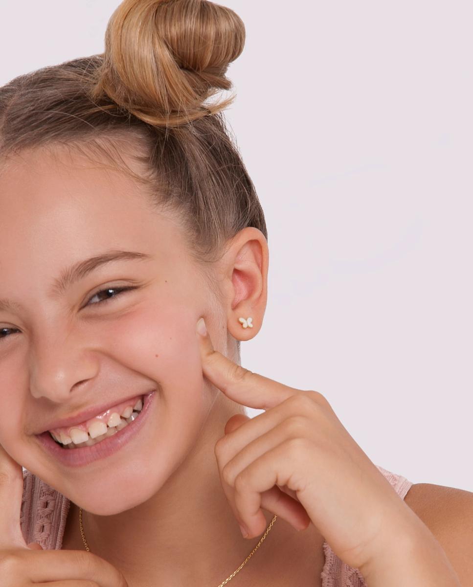 Imagen 2 de Pendientes Mariposa de plata y madreperla - Agatha Ruiz de la Prada - Blanco Blanco
