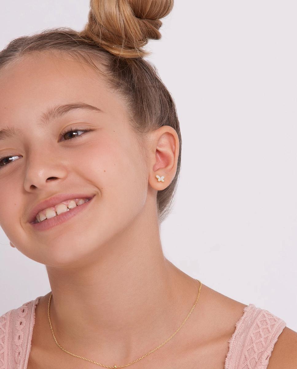 Imagen 3 de Pendientes Mariposa de plata y madreperla - Agatha Ruiz de la Prada - Blanco Blanco