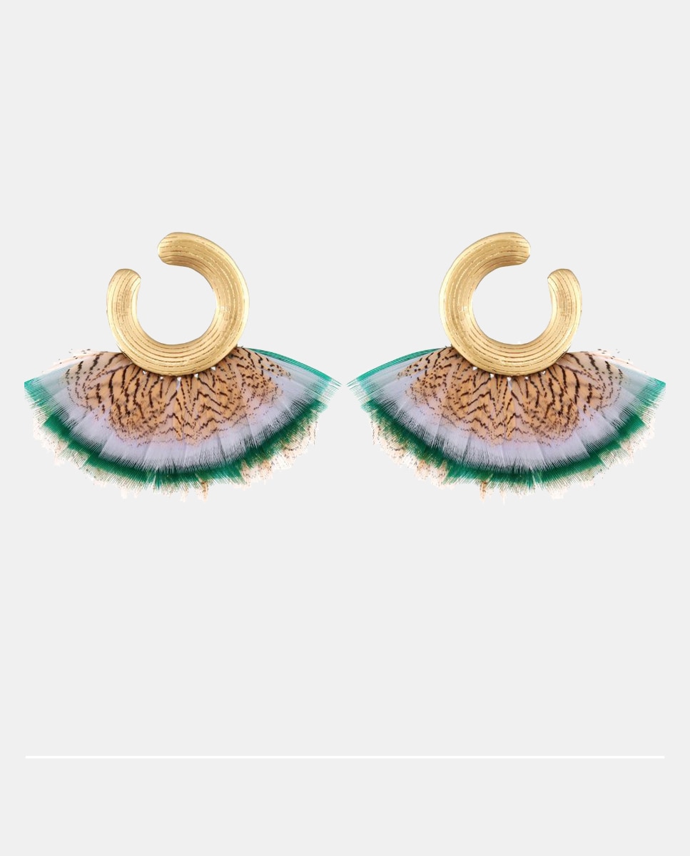 GAS Bijoux - Pendientes Positano plumas.