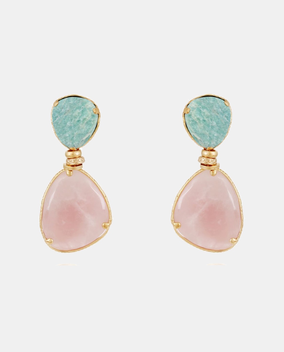 GAS Bijoux - Pendientes Silia con gemas.