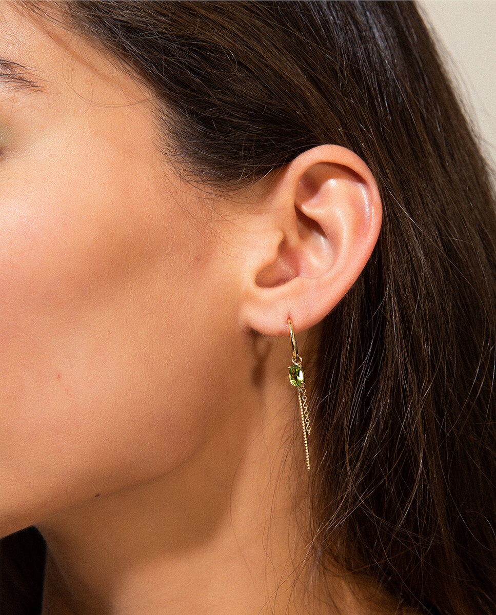 Piercing Amalfi de plata, diamante y peridoto - DPT Antwerp - Verde Verde-2