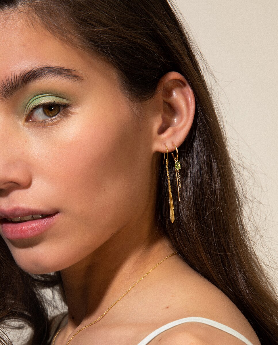 Piercing Amalfi de plata, diamante y peridoto - DPT Antwerp - Verde Verde-3